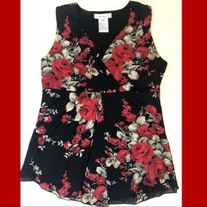 Top Sleeveless Nine West Floral M